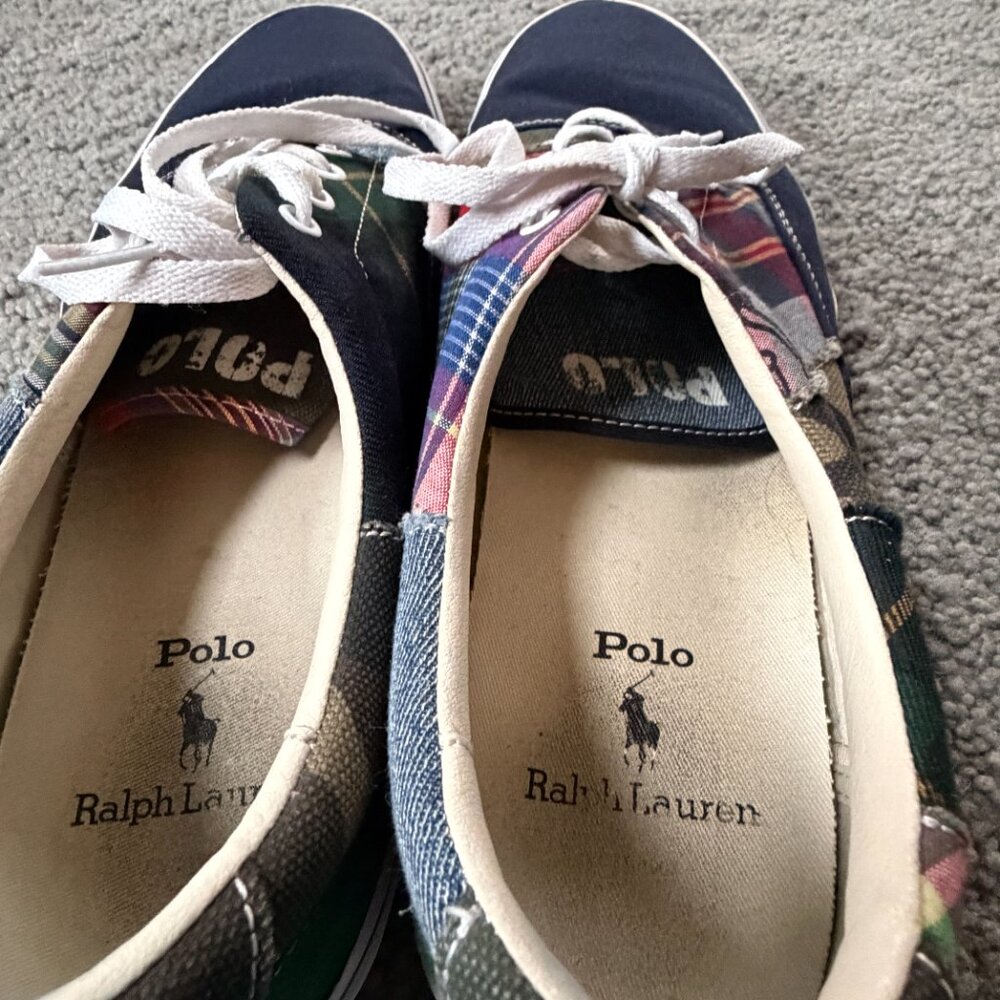 Polo Ralph Lauren Keaton Patchwork Sneakers Men's Size 13 -Skater Inspired -GUC - Picture 5 of 14